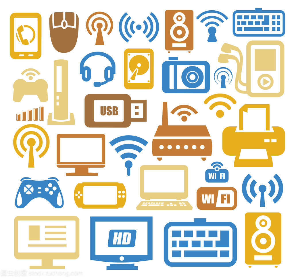 电子设备图标集
