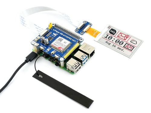 微雪电子树莓派电子墨水屏物联网驱动板简介